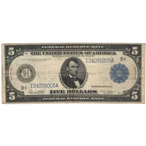 $1 1914  Federal Reserve Bank Notes FR 720 