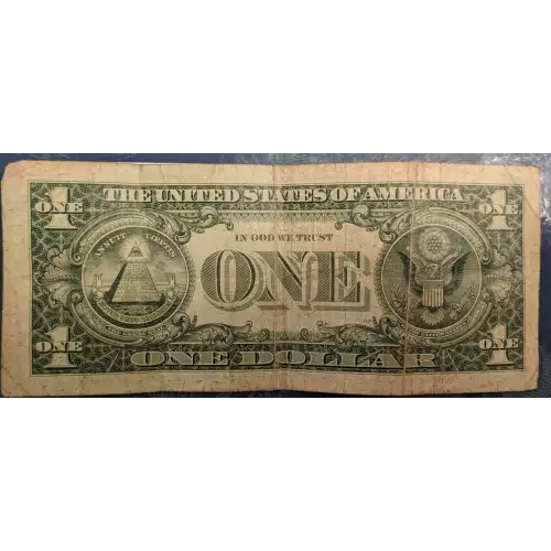 $1 1981-A. Green seal. Small Size $1 Federal Reserve Notes 1912-F