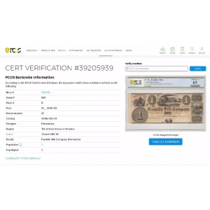 $1 Franklin Silk Company Haxby#oh-w1124-01 #uncirculated (2)