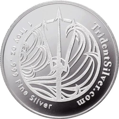 1 oz Trident - Silver Round (3)
