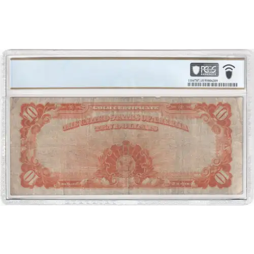 $10 1907 Gold Act of 1907 Gold Certificates 1169a (2)