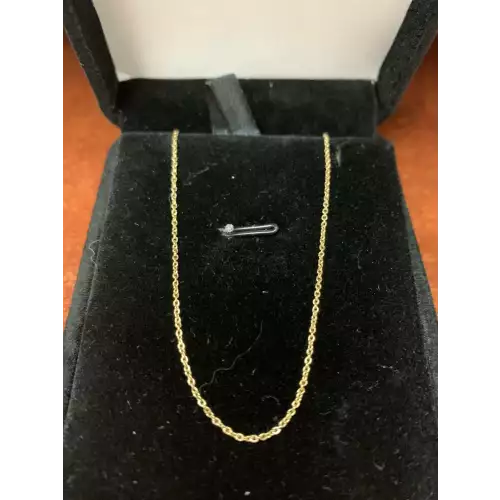 10K Gold Necklace Oval Link 0.8g (2)