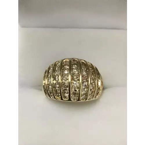 10K Yellow Gold Diamond Ring 1.50 CT T.W. 7.6g