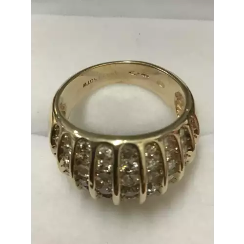 10K Yellow Gold Diamond Ring 1.50 CT T.W. 7.6g (2)