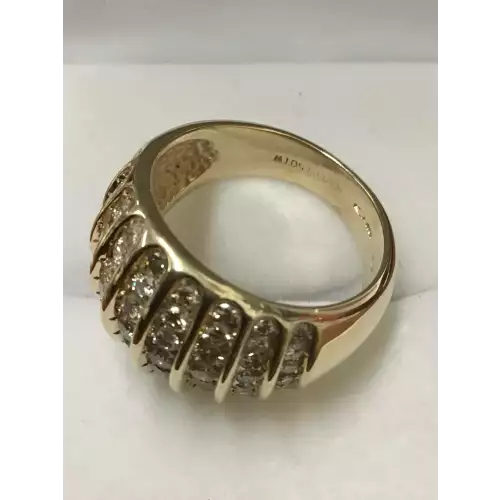 10K Yellow Gold Diamond Ring 1.50 CT T.W. 7.6g