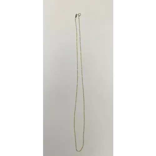 10K YG Necklace Oval link 19