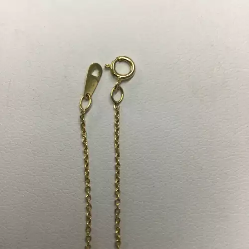 10K YG Necklace Oval link 19
