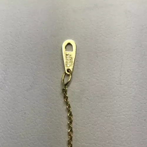 10K YG Necklace Oval link 19