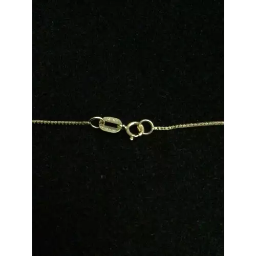 14k 1.4g Yellow Gold Chain Necklace. 18