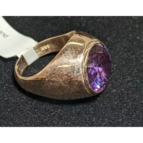 14K Amethyst Ring 10g Size 9