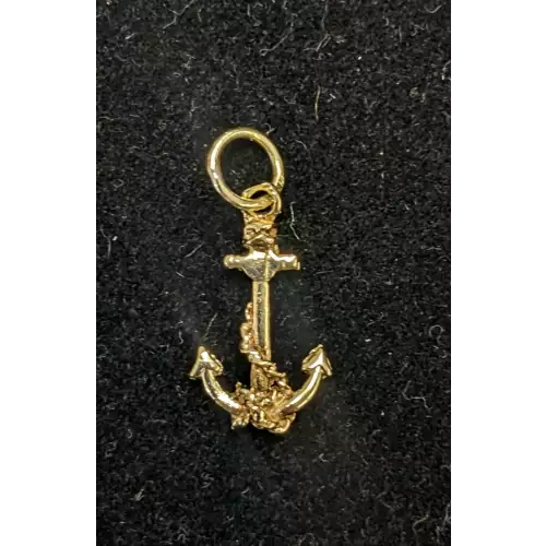 14K Anchor Pendant 3/4