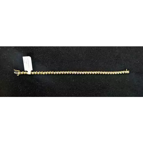 14K Diamond Tennis Bracelet 9.49g 1.25 CTW 7