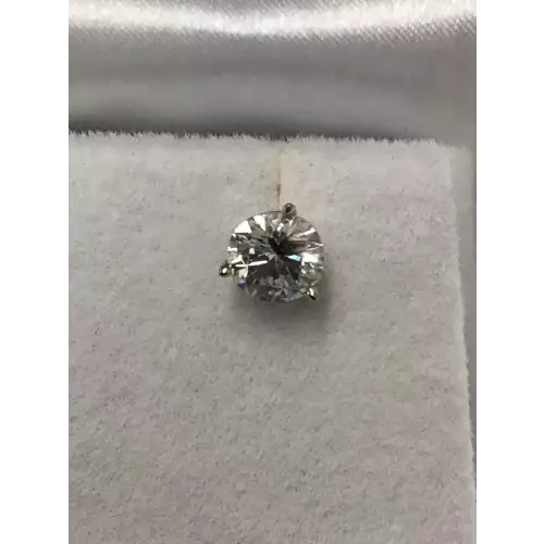 14K Earrings 1.47 Ct TW Diamonds SI 1-2 0.8g