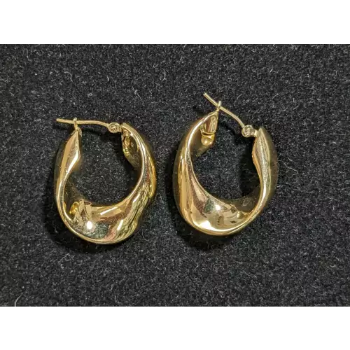 14k Earrings freeform 2.4g (2)