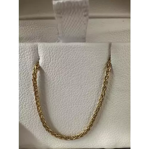 14K Gold Wheat Link 20