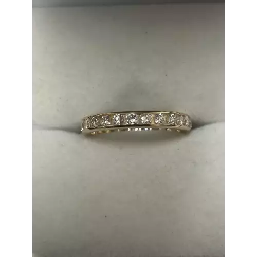 14K YG 3/4 CTW Diamond Band