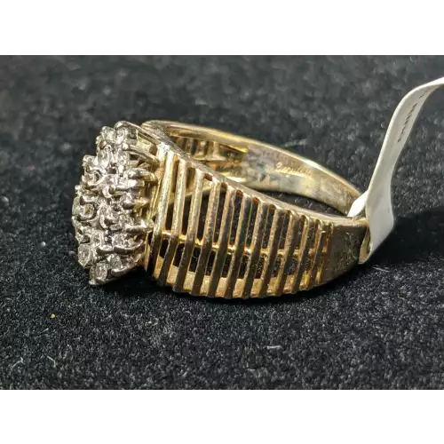 14K YG Diamond Ring .60 TCW5.0g Size 7 (3)