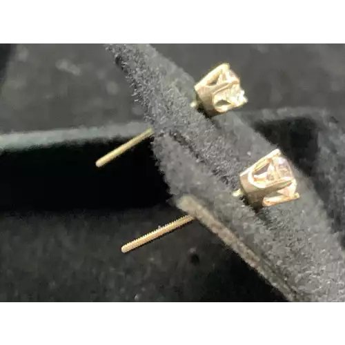 14K YG Earrings 1/3 CTW 0.8g (2)