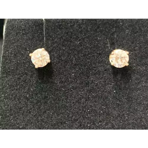 14K YG Earrings 1/3 CTW 0.8g (4)