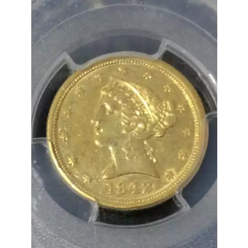 1842-C $5 Large Date