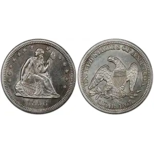 1856-O 25C S.S. Central America #2 (with Pinch) (2)