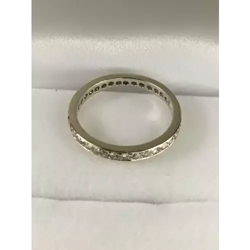 18K WG Diamond Eternity Ring 1 CT. T.W. 2.2g Size 6.75 (3)
