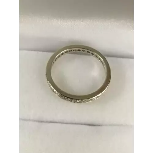 18K WG Diamond Eternity Ring 1 CT. T.W. 2.2g Size 6.75 (4)