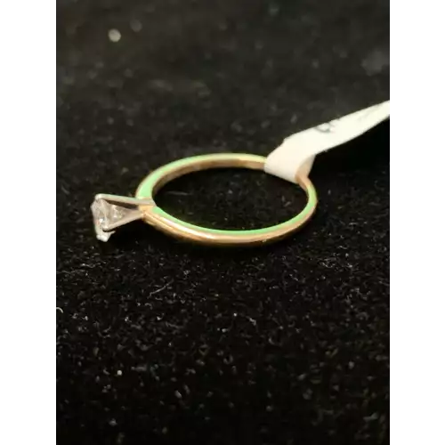 18k YG Diamond Solitaire .50CT SI1 G-H (3)