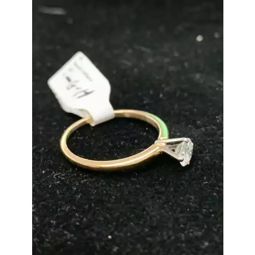 18k YG Diamond Solitaire .50CT SI1 G-H (10)