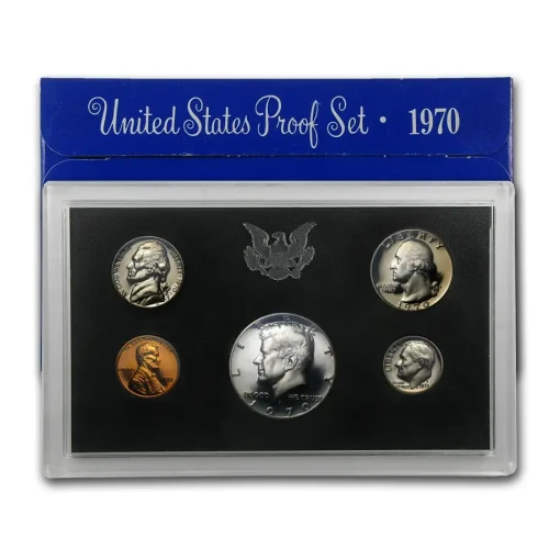 1970-S Mint Proof Set -5 Coins ($0.91 FV) (2)
