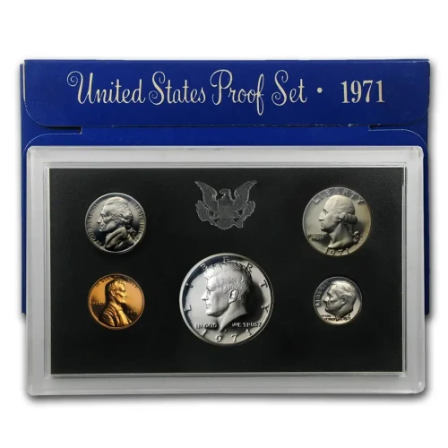 1971-S Mint Proof Set  5 Coins ($0.91 FV)