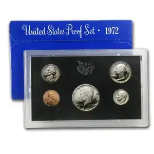 1972-S Mint Proof Set  5 Coins ($0.91 FV) - Set