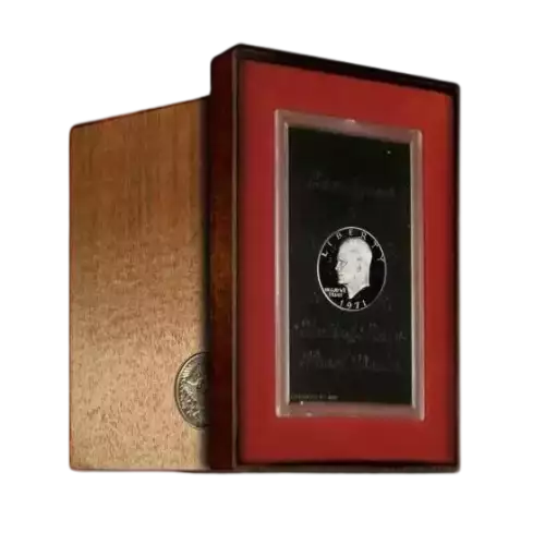 1974 Eisenhower Proof Silver Ike Dollar w/ Box - Proof Silver