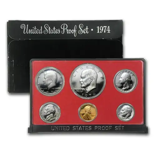 1974-S Proof Set 6 Coins ($1.91 FV)
