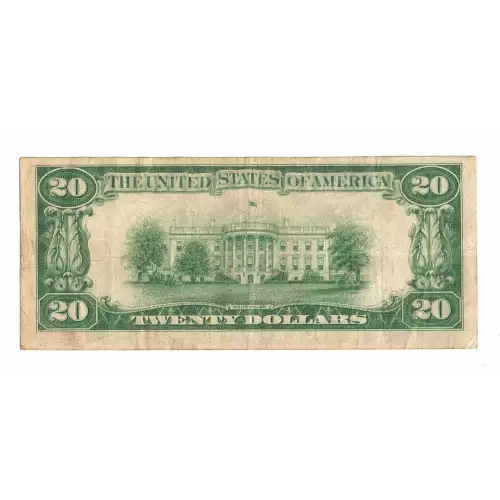 $20 1928 Green seal. Small Size $20 Federal Reserve Notes 2050-F (2)