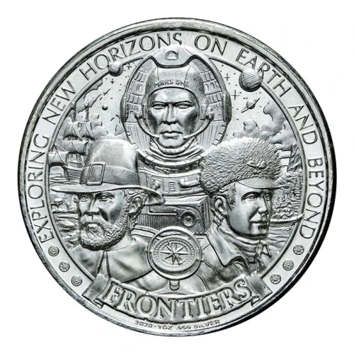 2020 Frontiers 1 oz Silver Round - Westward Ho (2)