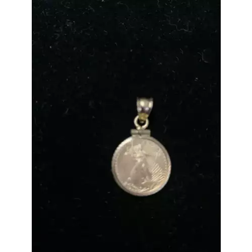 2022 1/10 oz AGE Pendant, 22K with 14K Bezel