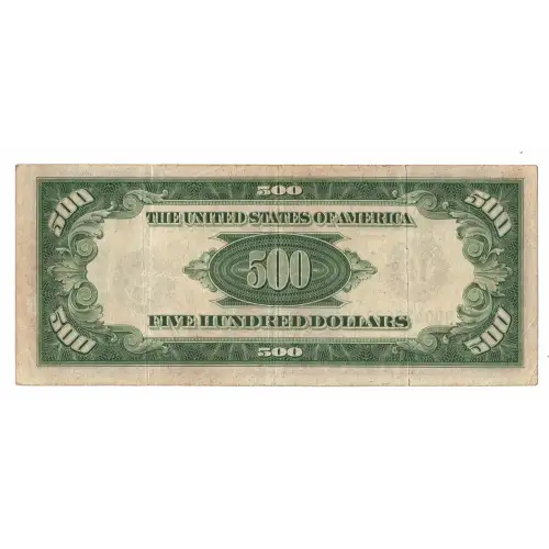 $500 1934-A.  High Denomination Notes 2202-B