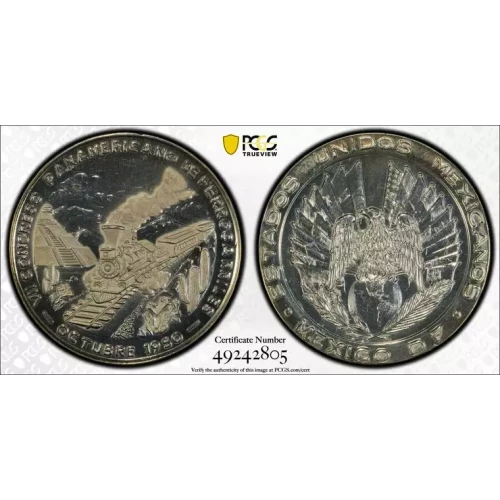 7th Pan-American Railway Congress Medal - 1950