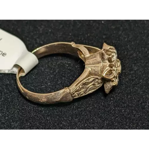 8K Antique 7 Diamond Ring .40 CTW 4.2g Size 6 (3)