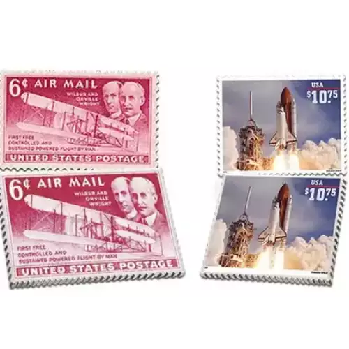 Air & Space Collection USPS  50th Anniversary of Moon Landing 25 1 ozt Silver bars (3)