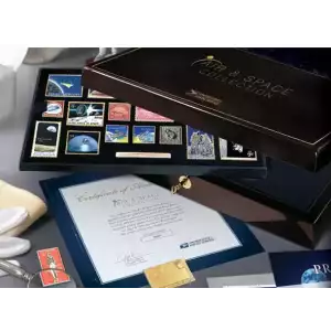 Air & Space Collection USPS  50th Anniversary of Moon Landing 25 1 ozt Silver bars (5)