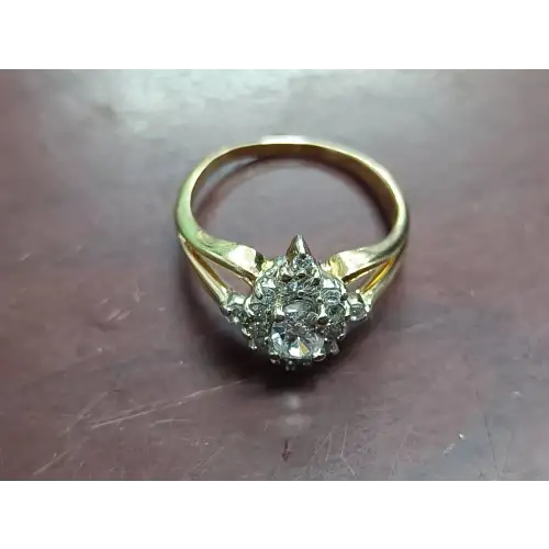 Diamond and Gold Ring .50 Carat Total Weight