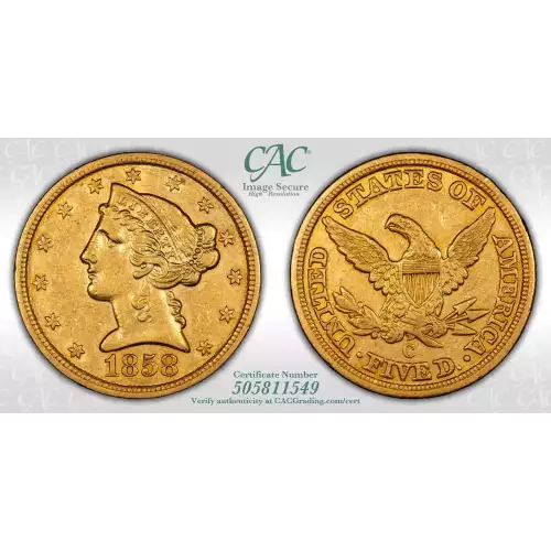 Half Eagles---Liberty Head 1839-1908 -Gold- 5 Dollar (5)