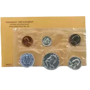 Mint Proof Set - 1962 5 Coins ($0.91 FV) - Set
