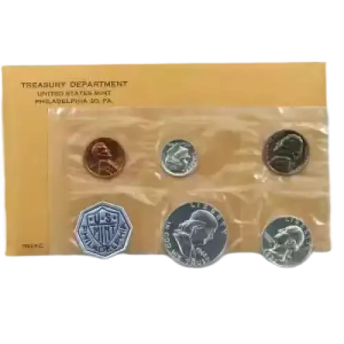 Mint Proof Set - 1962 5 Coins ($0.91 FV) - Set