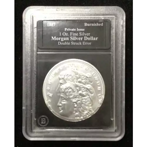 MORGAN DOLLAR .999 Fine Silver 1oz Round DOUBLE STRUCK ERROR