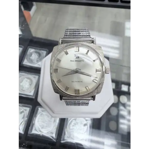 Paul Breguette Self Winding Automatic 14K Solid Gold Mens Watch 3