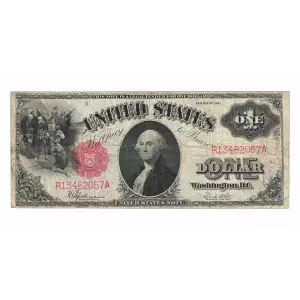$1 1917 Small Red, scalloped Legal Tender Issues 39 (3)