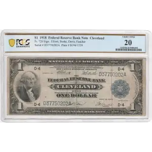$1 1918  Federal Reserve Bank Notes 720